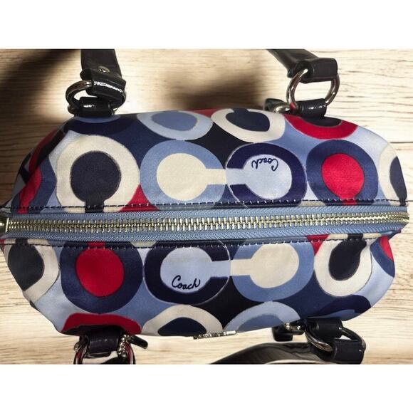 Y2K Coach Madison Graphic Op Art Mini Satchel & Wristlet - Picture 12 of 13